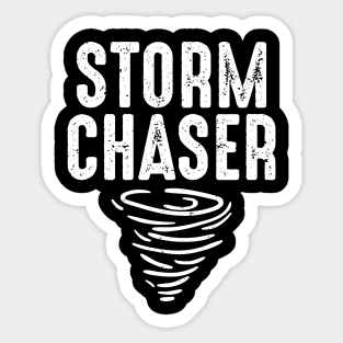Cute Storm Chaser Severe Weather Tornado Obsessed Sticker